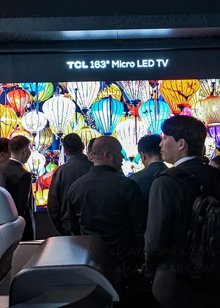 CES 24 > TV Micro LED TCL 163''&nbsp;(414&nbsp;cm)&nbsp;: entre 600&nbsp;€ et&nbsp;700&nbsp;€ le&nbsp;pouce…