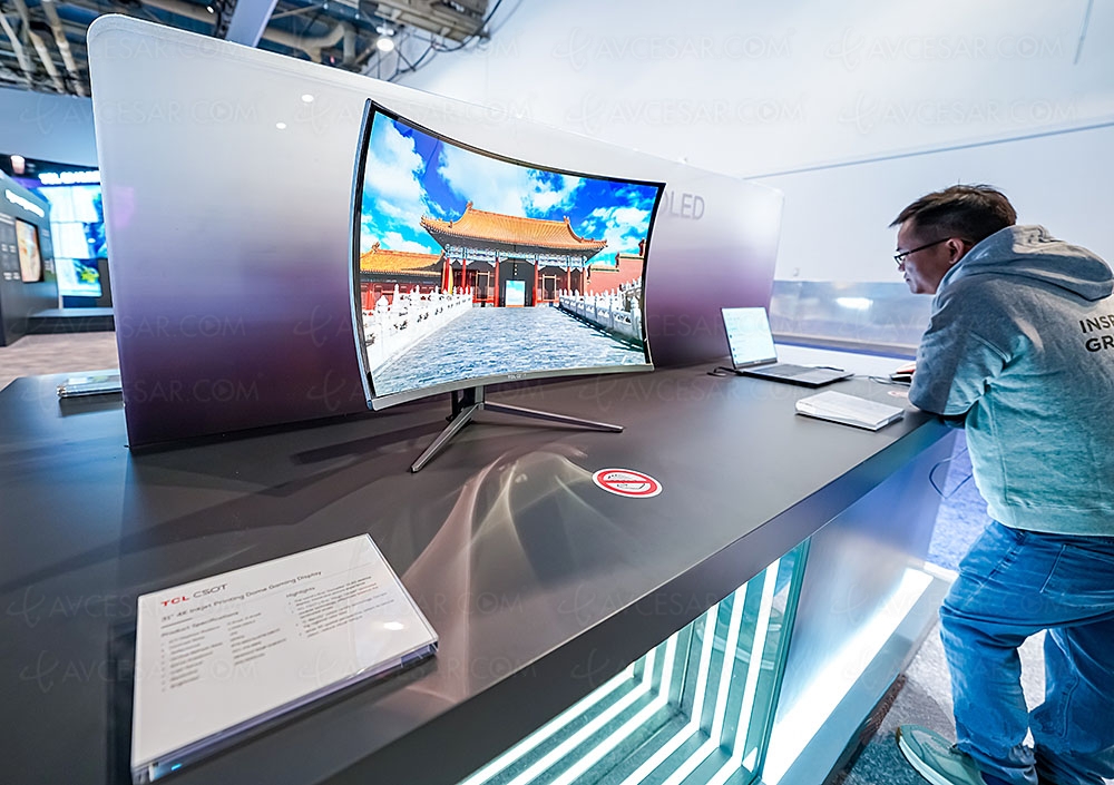 CES 24 > TV Oled TCL (InkJet Printed RVB) 55''/65'' en 2025, 77''/85
