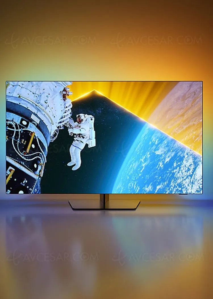 TV Philips OLED809&nbsp;: dalle Oled&nbsp;EX, 1&nbsp;300&nbsp;nits, P5&nbsp;Gen8, Game Bar, Ambilight&nbsp;Plus,&nbsp;2.1…