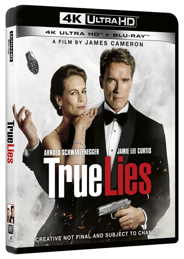 True Lies 4K Ultra HD, Jamie Lee Curtis et Arnold Schwarzenegger gonflés à bloc