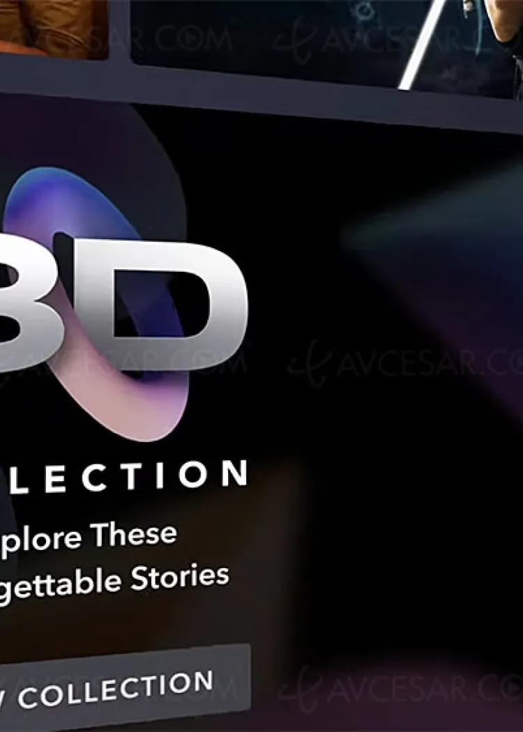 Apple Vision Pro&nbsp;: 42&nbsp;films Disney en&nbsp;3D UHD&nbsp;4K/HDR Dolby Vision, et&nbsp;parfois&nbsp;HFR