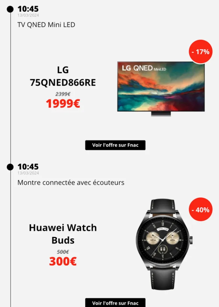 Sélection promotions AVcesar du&nbsp;13&nbsp;mars&nbsp;2024