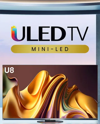 TV Hisense U8NQ&nbsp;: Mini LED, QLED, Ultra&nbsp;HD 4K, 65''&nbsp;et&nbsp;75''