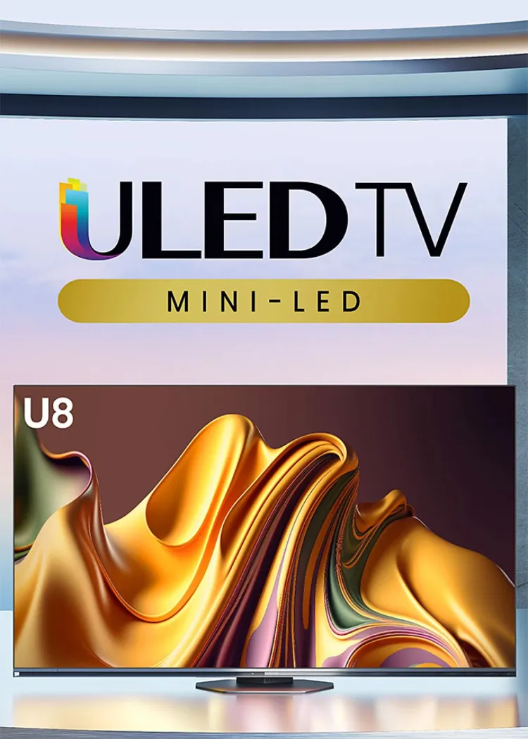 TV Hisense U8NQ&nbsp;: Mini LED, QLED, Ultra&nbsp;HD 4K, 65''&nbsp;et&nbsp;75''
