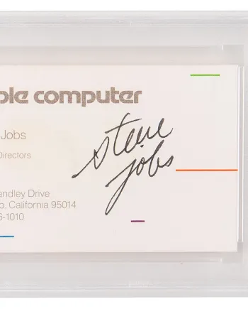180 000&nbsp;$ la carte de visite signée&nbsp;Steve&nbsp;Jobs