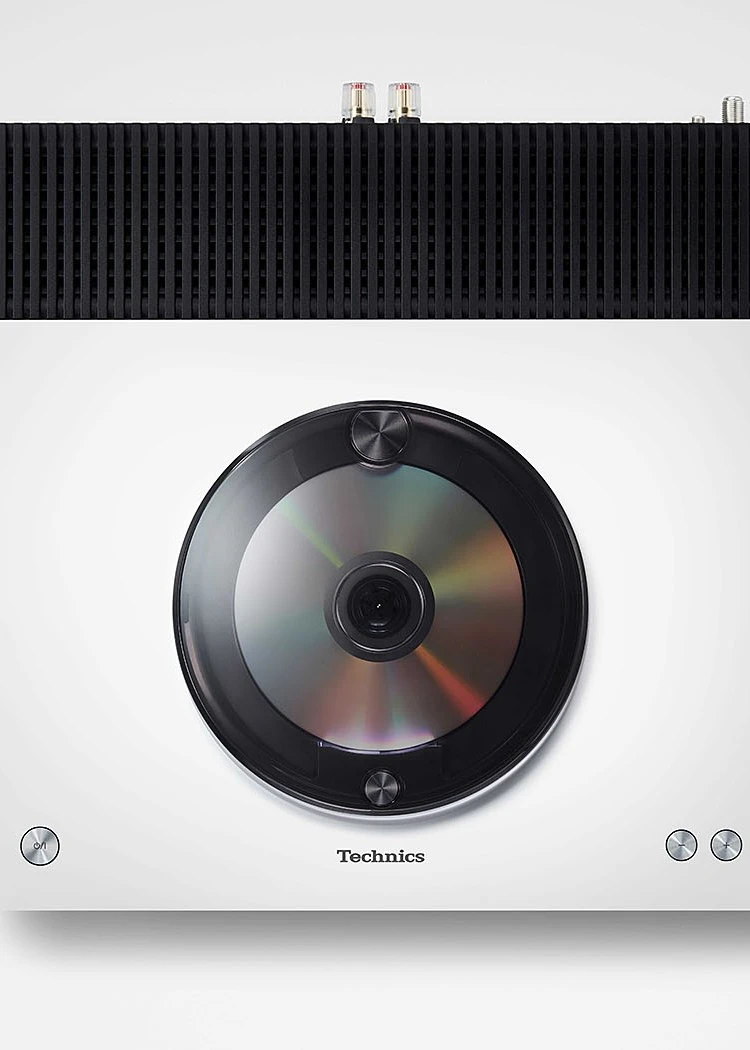 Technics SA‑C600W, lecteur réseau/CD audio aussi&nbsp;en&nbsp;blanc