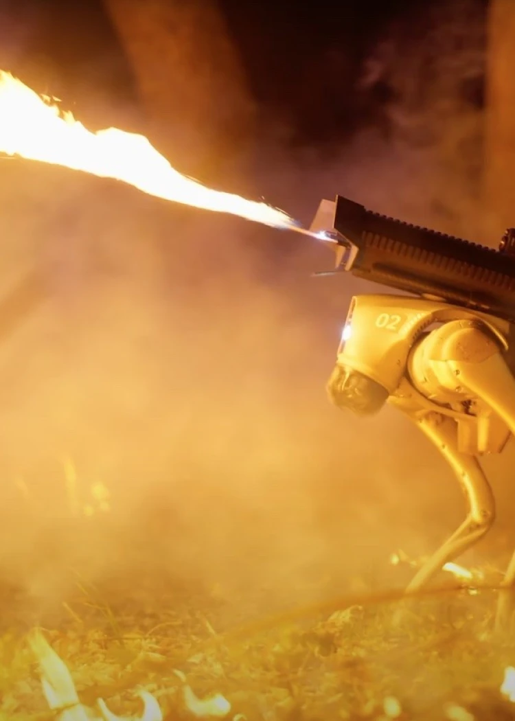 Thermonator, un chien-robot avec lance-flammes en&nbsp;vente&nbsp;libre