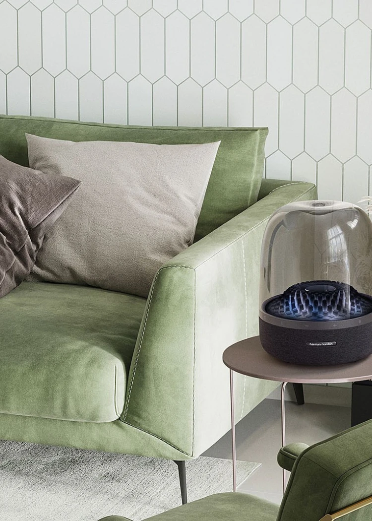 Harman Kardon Aura Studio&nbsp;4, design et recyclée, l'enceinte qui a&nbsp;tout&nbsp;compris