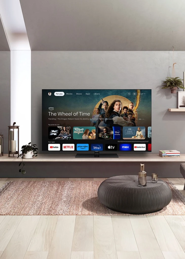 TV Panasonic&nbsp;W70A&nbsp;: 43", 50", 55'' et&nbsp;65"&nbsp;Google&nbsp;TV