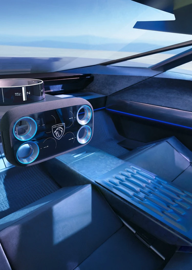Volant Peugeot Hypersquare, le futur entre&nbsp;les&nbsp;mains