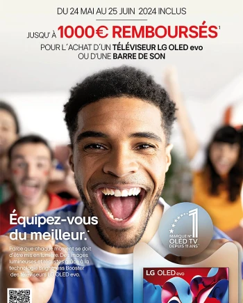 TV Oled Ultra&nbsp;HD 4K LG&nbsp;G4/LG&nbsp;C4 ou barres&nbsp;de&nbsp;son, jusqu&#039;à 1&nbsp;000&nbsp;€&nbsp;remboursés