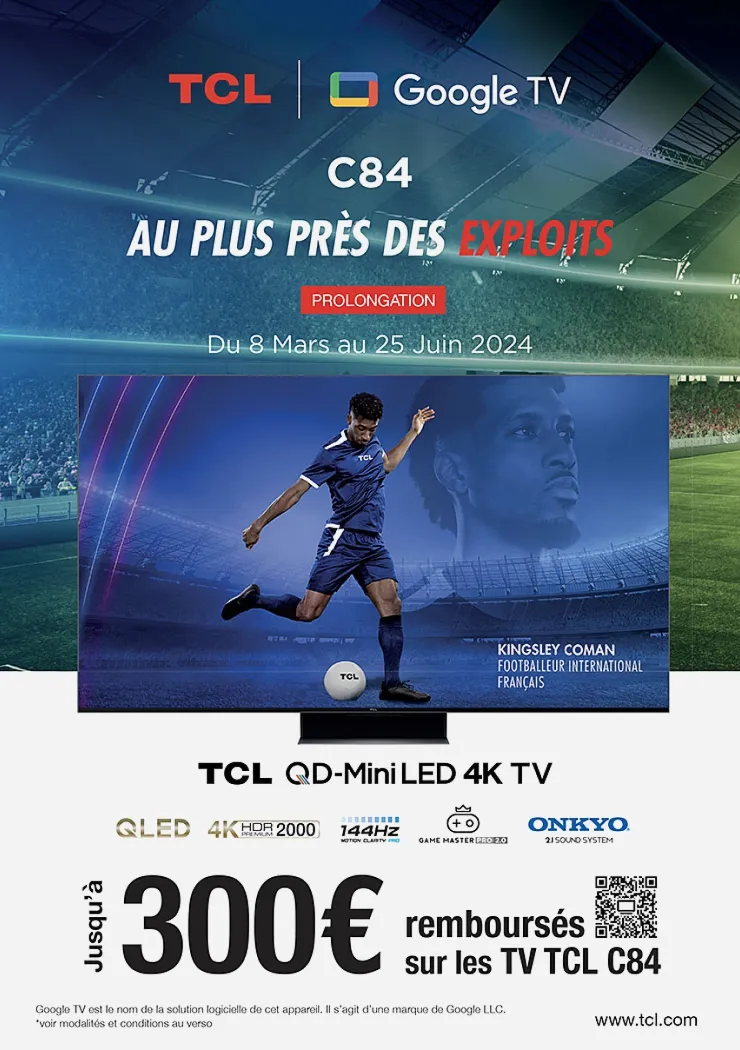 tv-mini-led-4k-tcl-c84-jusqu-a-300-rembourses-prolongation