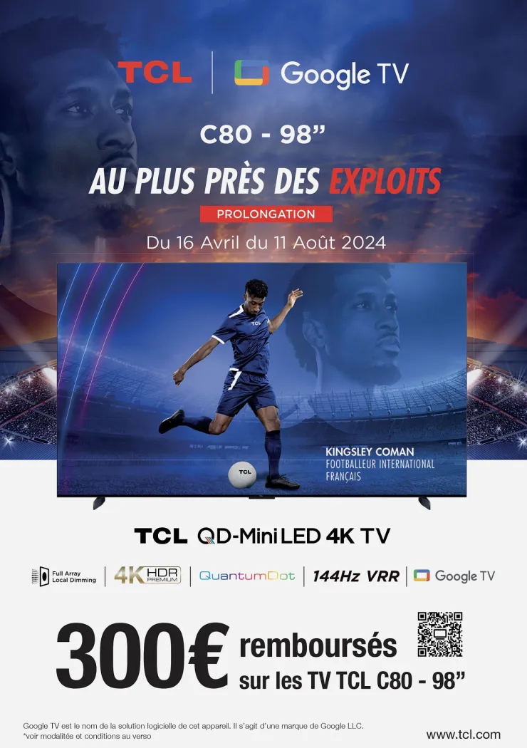offre-de-remboursement-tv-4k-tcl-98c805-249-cm-300-rembourses