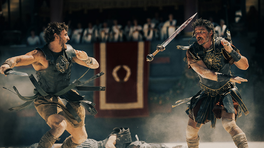Paul Mescal (Lucius) et Pedro Pascal (Marcus Acacius) dans Gladiator II © Aidan Monaghan / Paramount Pictures