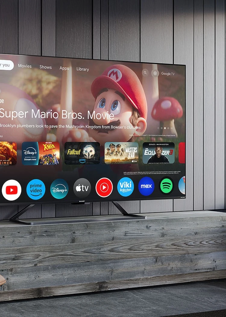 Sharp GR8265&nbsp;: TV QLED UHD&nbsp;4K, HDR Dolby Vision&nbsp;IQ, Dolby Atmos et&nbsp;Google&nbsp;TV