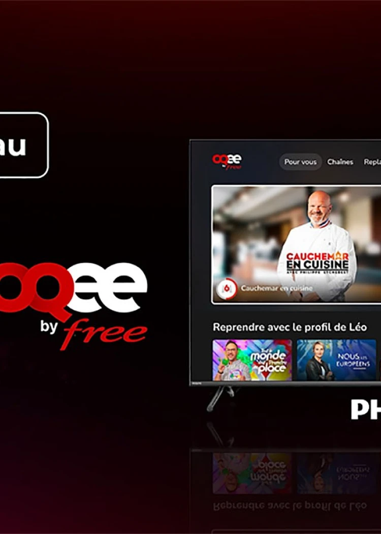 OQEE by Free sur Smart&nbsp;TV Philips Titan&nbsp;OS