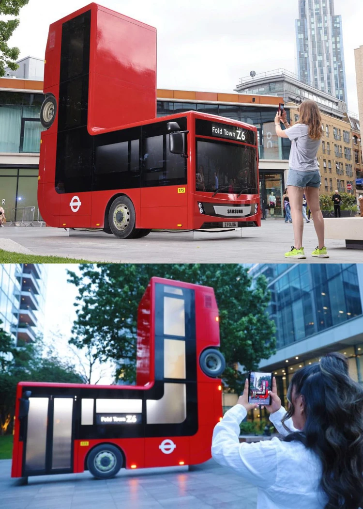 Samsung plie un&nbsp;bus&nbsp;londonien…