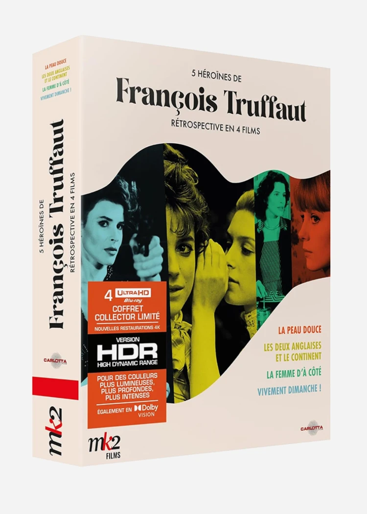 Coffret 4K 5 héroïnes de François Truffaut, l’homme qui aimait&nbsp;les&nbsp;femmes