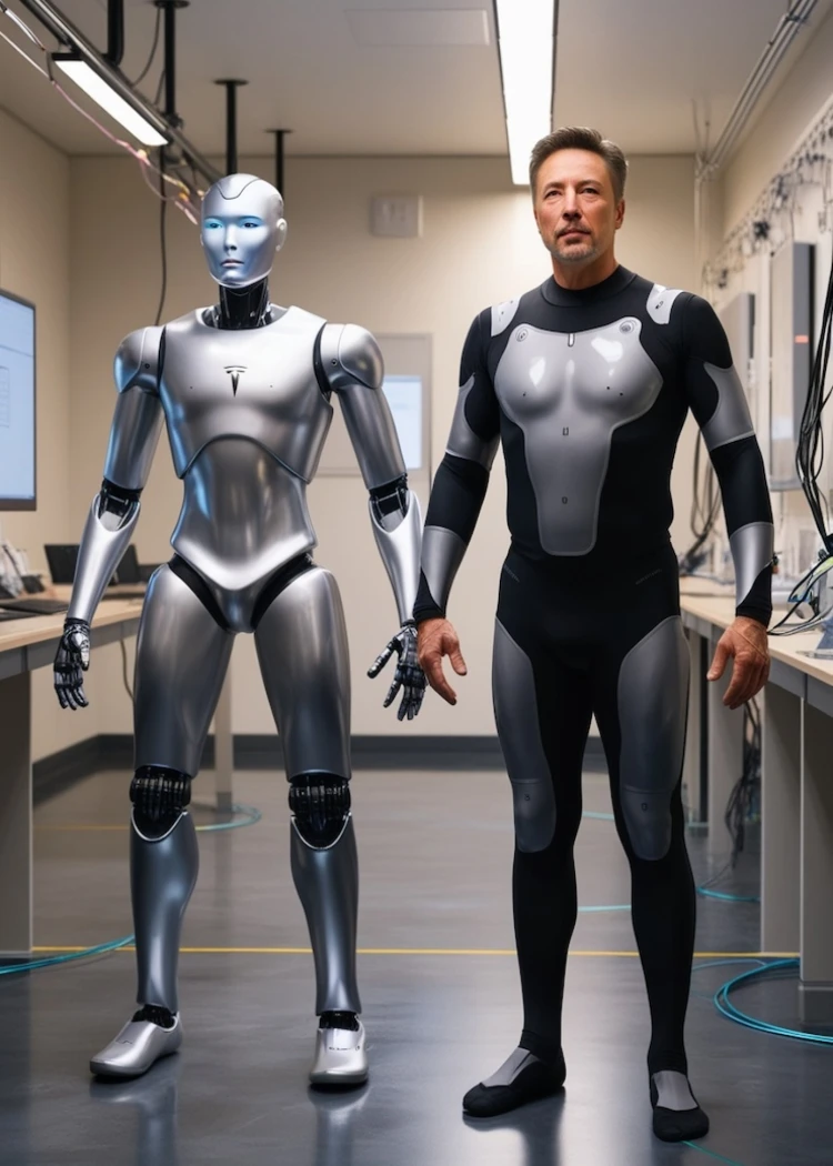 Les robots Tesla entraînés par&nbsp;des&nbsp;humains