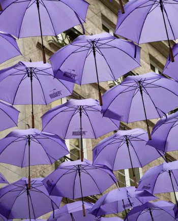 La rue Montorgueil en mode ultra-violet pour&nbsp;The&nbsp;Penguin