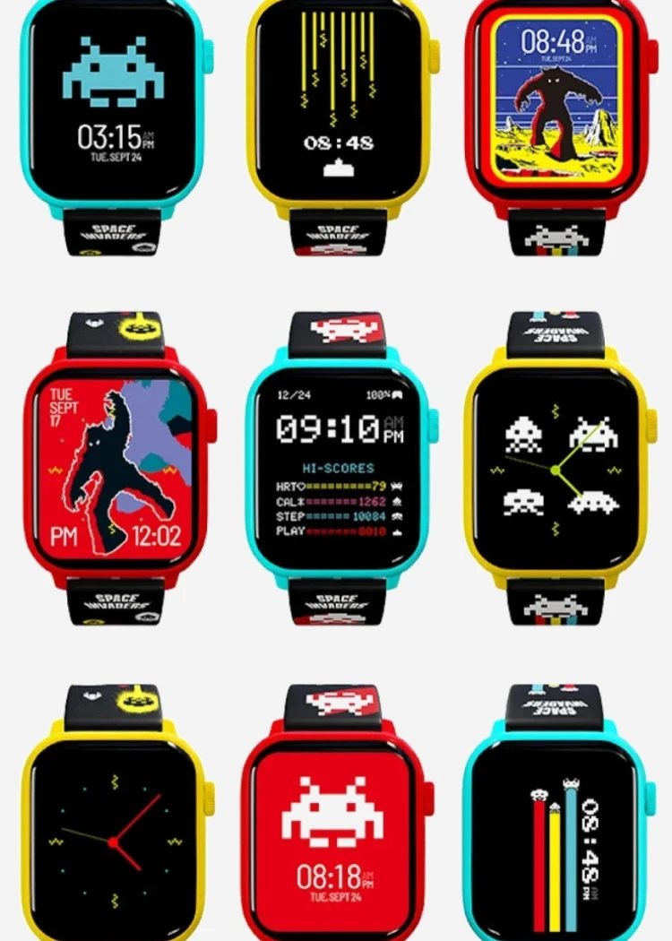 Montre Space Invaders, poignet&nbsp;d'amour