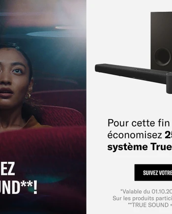 Offre Yamaha True&nbsp;X, 25%&nbsp;remboursés