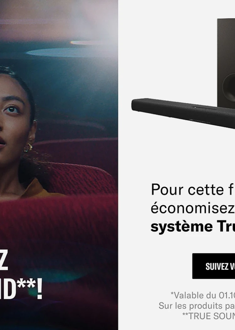 Offre Yamaha True&nbsp;X, 25%&nbsp;remboursés