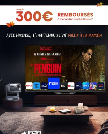 Hisense TV Ultra&nbsp;HD 4K, Laser&nbsp;TV/Laser Cinéma, jusqu&#039;à 300&nbsp;€&nbsp;remboursés