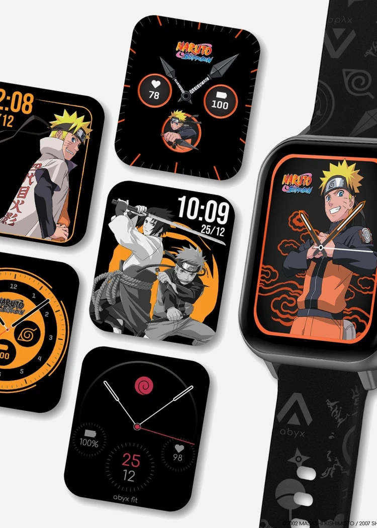Montres Abyx Fit X Naruto Shippuden, ninja&nbsp;au&nbsp;poing