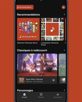 Nintendo Music&nbsp;: l'application de streaming musical,&nbsp;si&nbsp;si&nbsp;!