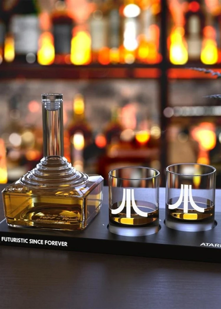 Rétro-alcoolo, la carafe à&nbsp;whisky&nbsp;Atari