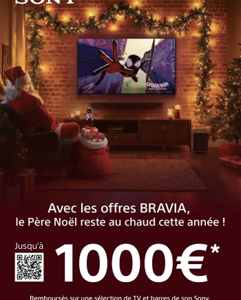 Sony TV Bravia et barre de son Theater, jusqu&#039;à 1&nbsp;000&nbsp;€ remboursés