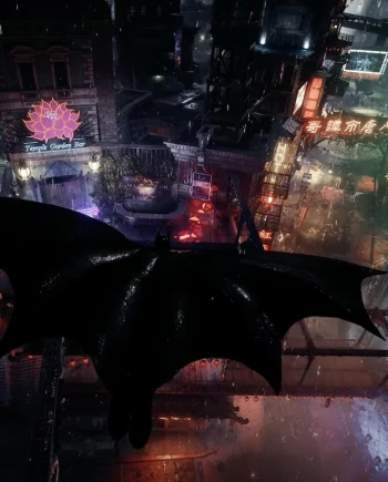 Batman Arkham Knight en&nbsp;8K à 60&nbsp;im/s,&nbsp;planant