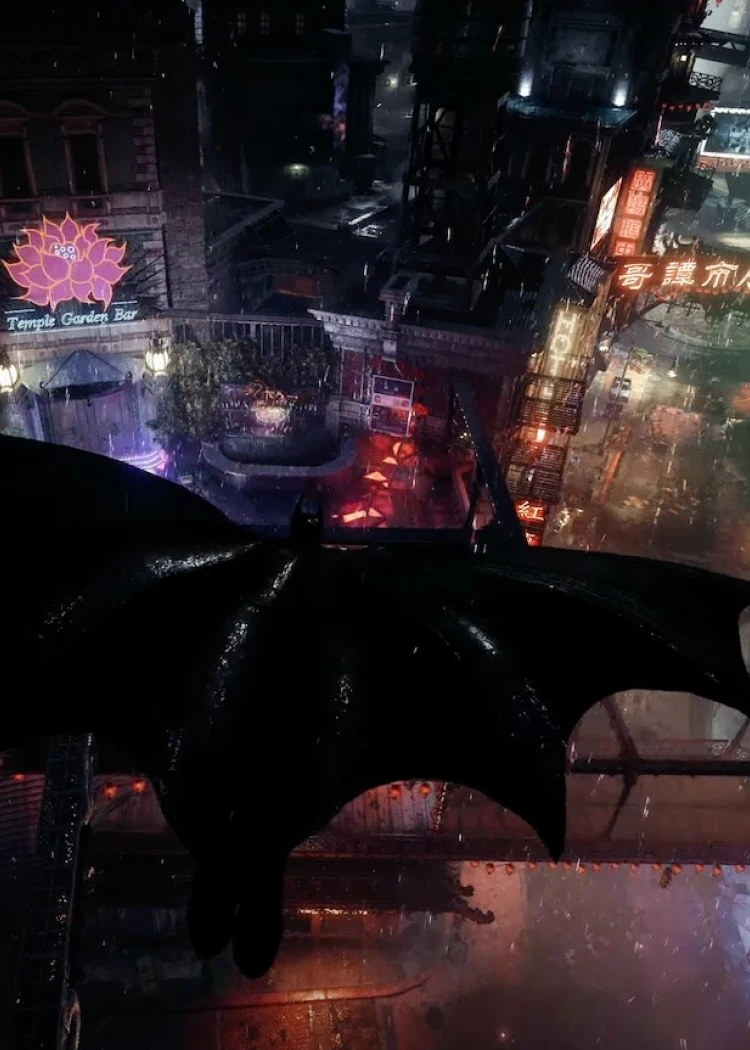 Batman Arkham Knight en&nbsp;8K à 60&nbsp;im/s,&nbsp;planant