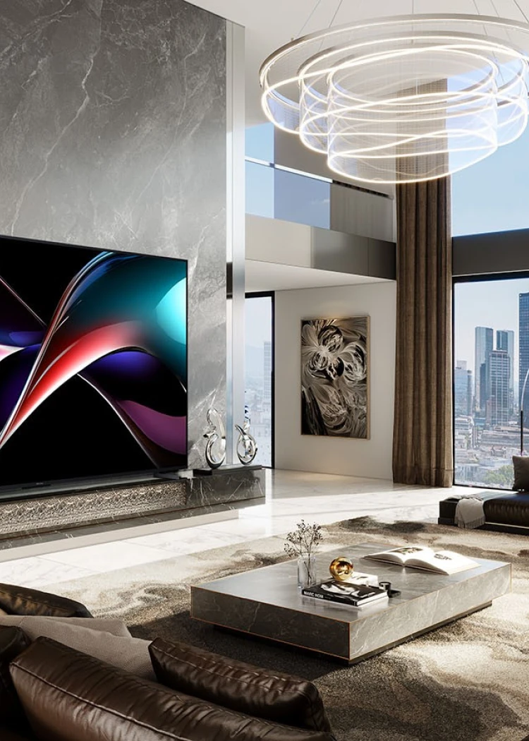 (MAJ) CES 25 > Hisense 116UX (295&nbsp;cm)&nbsp;: TriChroma LED TV (Mini&nbsp;LED&nbsp;RVB)