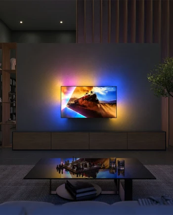 TV Philips OLED760&nbsp;: Oled&nbsp;EX 1&nbsp;000&nbsp;nits, P5&nbsp;Gen7 et 4&nbsp;HDMI&nbsp;2.1