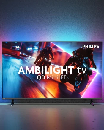 TV Philips MLED910&nbsp;: Mini LED, 1&nbsp;000&nbsp;nits, 4&nbsp;HDMI&nbsp;2.1, Titan&nbsp;OS et Game&nbsp;Bar&nbsp;2.0