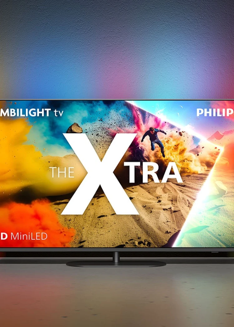TV Philips MLED950 The Xtra: Mini LED, 1&nbsp;000&nbsp;nits, 4 HDMI&nbsp;2.1, Titan OS et Game&nbsp;Bar&nbsp;2.0