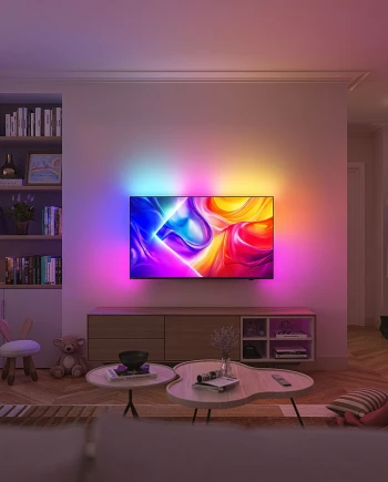 Philips PUS9000, TV&nbsp;Ultra HD 4K The One&nbsp;: 144&nbsp;Hz, Ambilight et&nbsp;4&nbsp;HDMI&nbsp;2.1