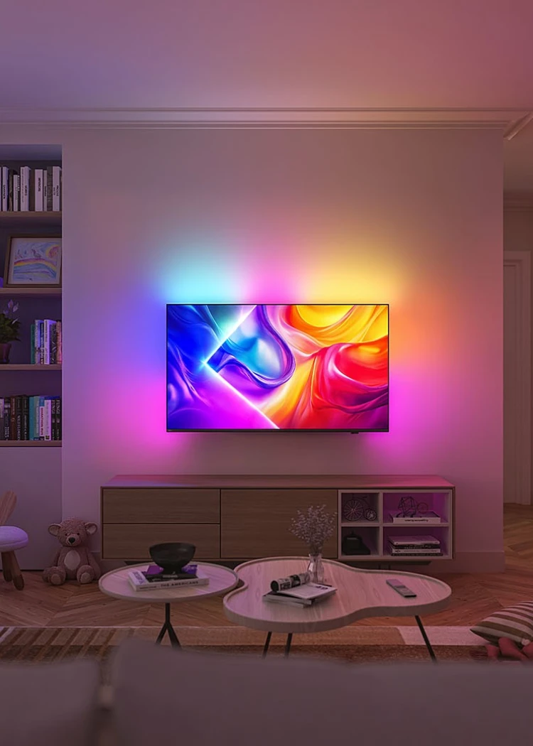 Philips PUS9000, TV&nbsp;Ultra HD 4K The One&nbsp;: 144&nbsp;Hz, Ambilight et&nbsp;4&nbsp;HDMI&nbsp;2.1