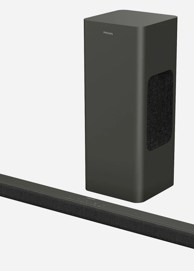 Philips TAB8200&nbsp;: barre de son&nbsp;2.1 discrète, 160&nbsp;W, Dolby Atmos et&nbsp;DTS&nbsp;Virtual:X