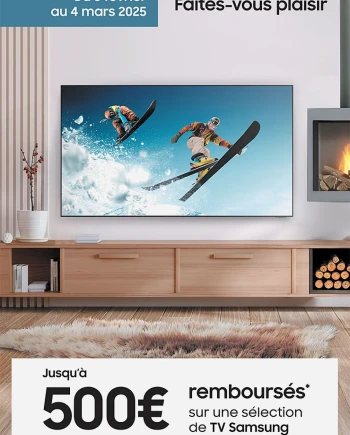 Offre de remboursement Samsung TV&nbsp;Oled et Neo&nbsp;QLED 2024, jusqu&#039;à&nbsp;500&nbsp;€