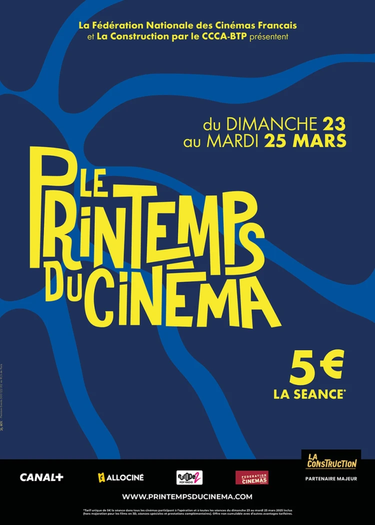 Tous les films à 5&nbsp;€ pendant le Printemps du&nbsp;Cinéma