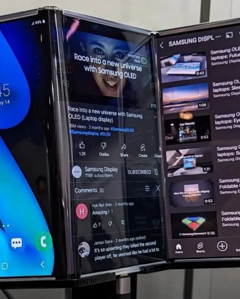 Smartphone Samsung pliable à&nbsp;3&nbsp;vanteaux, du&nbsp;nouveau