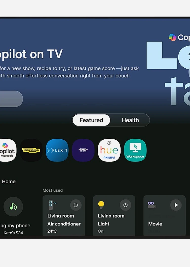 IA Microsoft Copilot intégrée aux&nbsp;TV et moniteurs Samsung&nbsp;2025