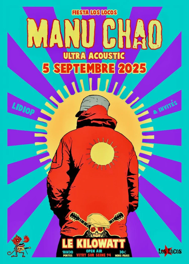 Live&nbsp;: l’énergie solaire de Manu Chao en concert au&nbsp;Kilowatt