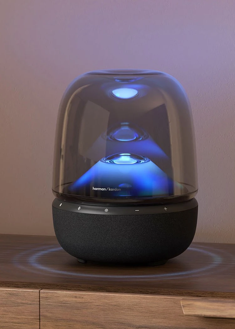 Harman Kardon Aura Studio&nbsp;5&nbsp;: design et Bluetooth&nbsp;Auracast