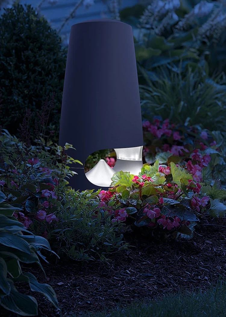 Triangle Garden 7, enceinte/lampe design d'extérieur