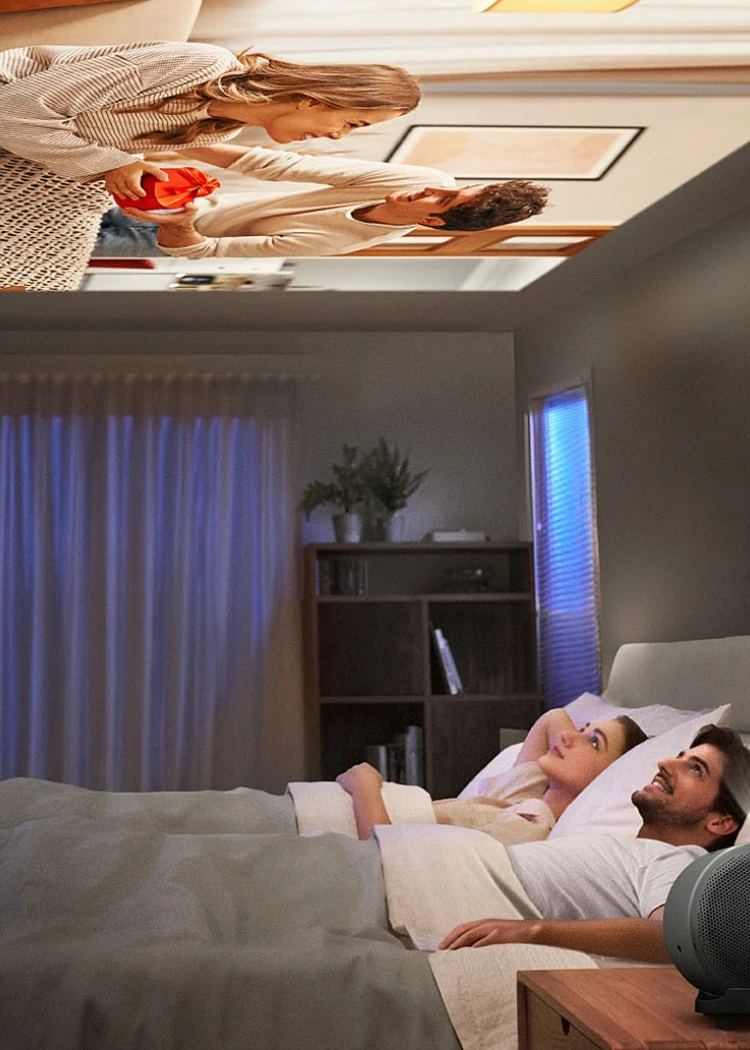 BenQ GV50P, vidéoprojecteur laser bleu ultraportable&nbsp;+ enceinte Bluetooth&nbsp;5.0