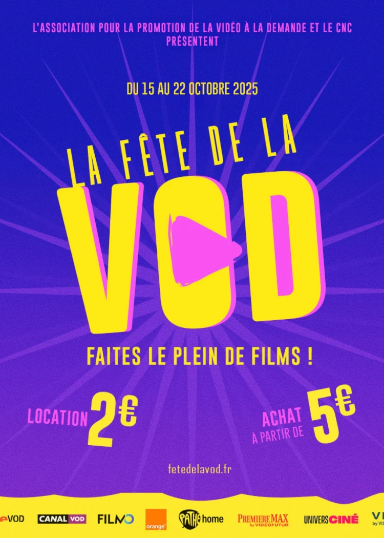 9e Fête de la VOD du 15 au 22&nbsp;octobre, 2&nbsp;€ la séance, 5&nbsp;€ l&#039;achat&nbsp;définitif